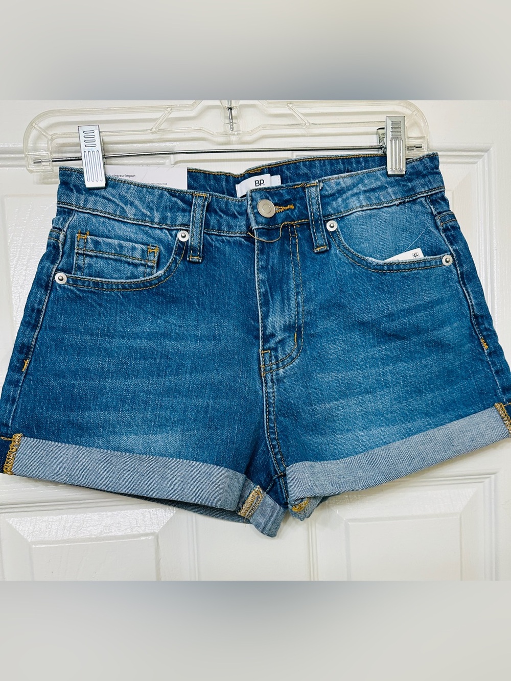 BP shorts denim daisy duke blue jean summer NWT high waisted size 26 waist